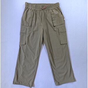 Fabletics Heights Cargo Pants Womens XXL Olive Baggy Wide Leg Loose‎ Fit Hiking